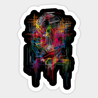 sci-fi mecha technoid Sticker